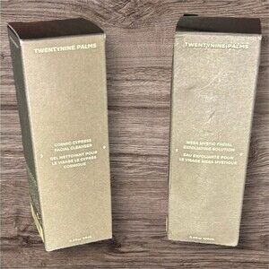 Twentynine Palms 2 pc Facial Bundle NIB Jared Leto Cleanser Exfoliating Solution